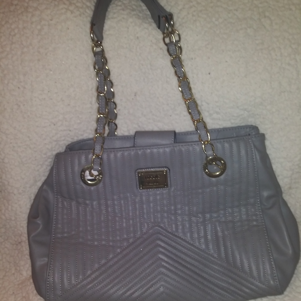 Nicole Miller Gray Purse
